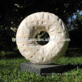 Large garden decorative stone modernist flower abstract marble sculpture